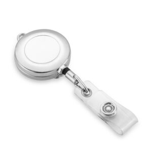 ABS Plastic UV Plated Silver Easy-To-Pull Buckle