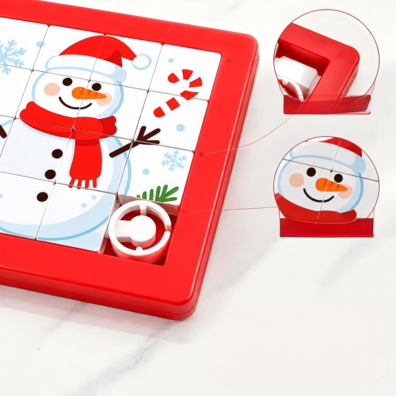 Plastic Sliding Puzzle Toy, Custom Huarong Road Brain Teaser Game - Image 3