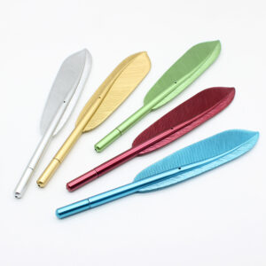 Custom Creative Feather‑Shaped Promotional Gel Pens