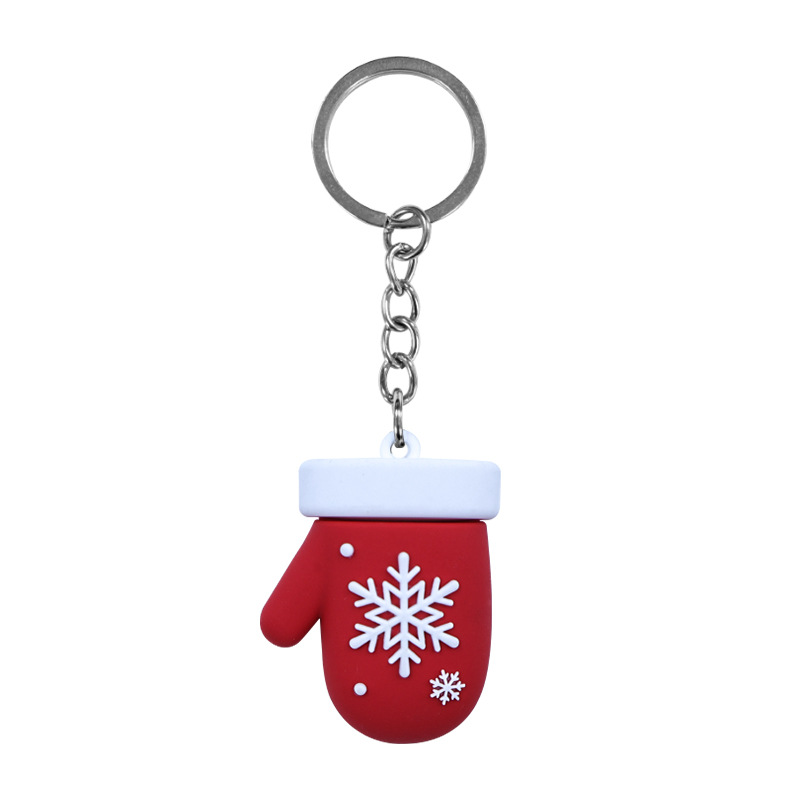 Christmas PVC Keychains Cute Cartoon Key Ring Pendant - Image 8