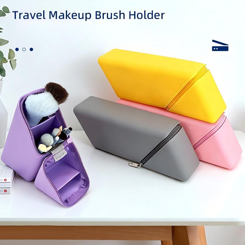 Dual‑Use Silicone Pencil Case, Standing Desktop & Travel Pencil Pouch - Image 6