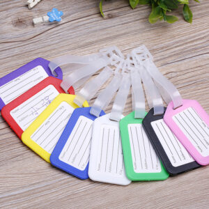 Plastic Luggage Tag for Travel Baggage