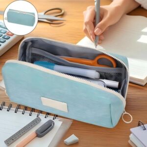 Simple Large‑Capacity Pencil Bag, Multi‑Layer Stationery Pouch