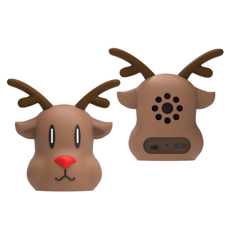 Christmas Cartoon Bluetooth Speaker, Cute Silicone Wireless Mini Speaker - Image 5