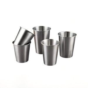 304 Stainless Steel Cups, Single‑Wall Beer & Cold Drink Cups