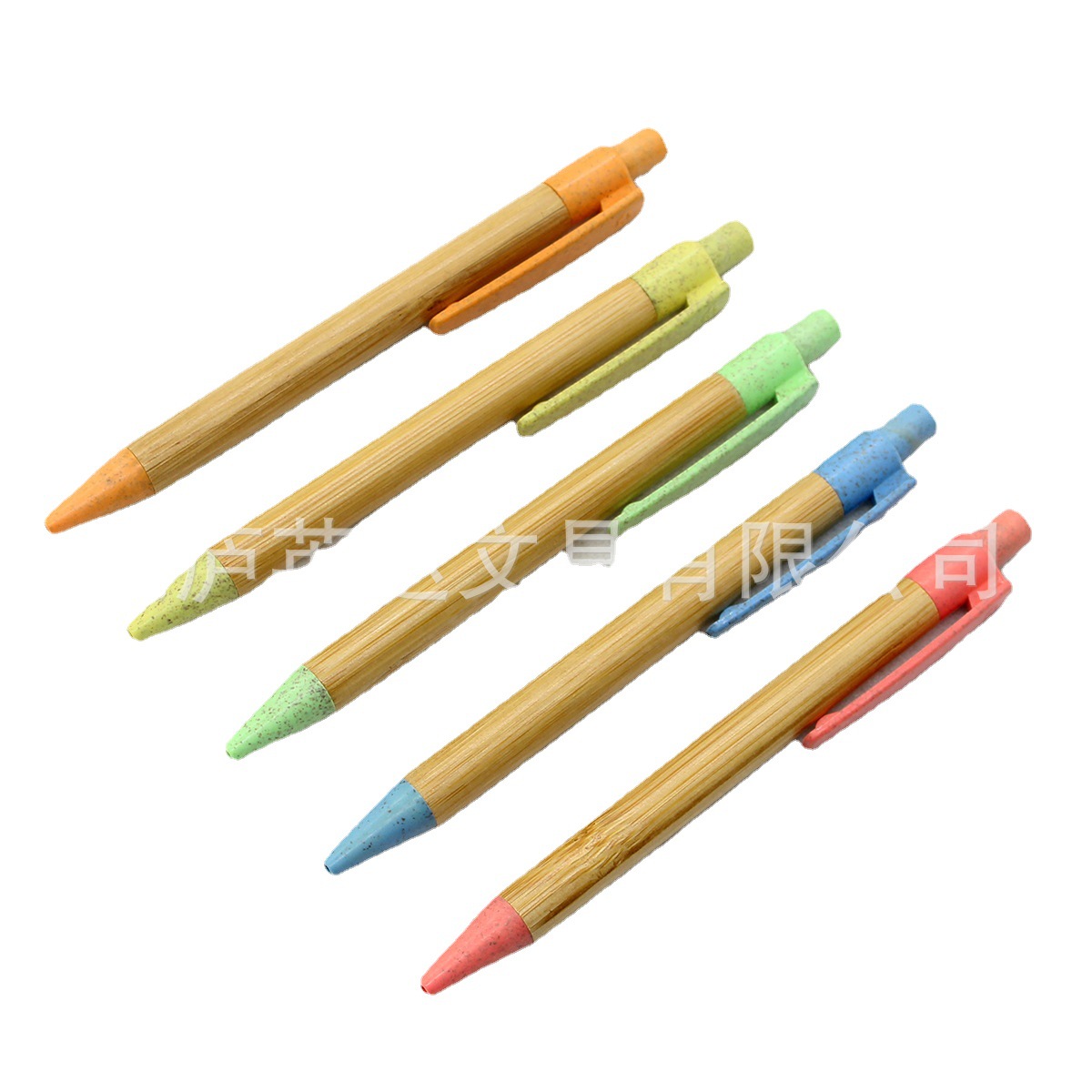 Custom Degradable Bamboo & Wheat‑Straw Promotional Ballpoint Pens - Image 4