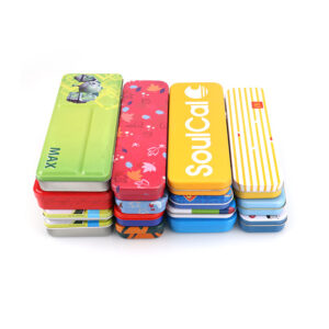 Metal Tin Pencil Case, Tinplate Stationery Pencil Box