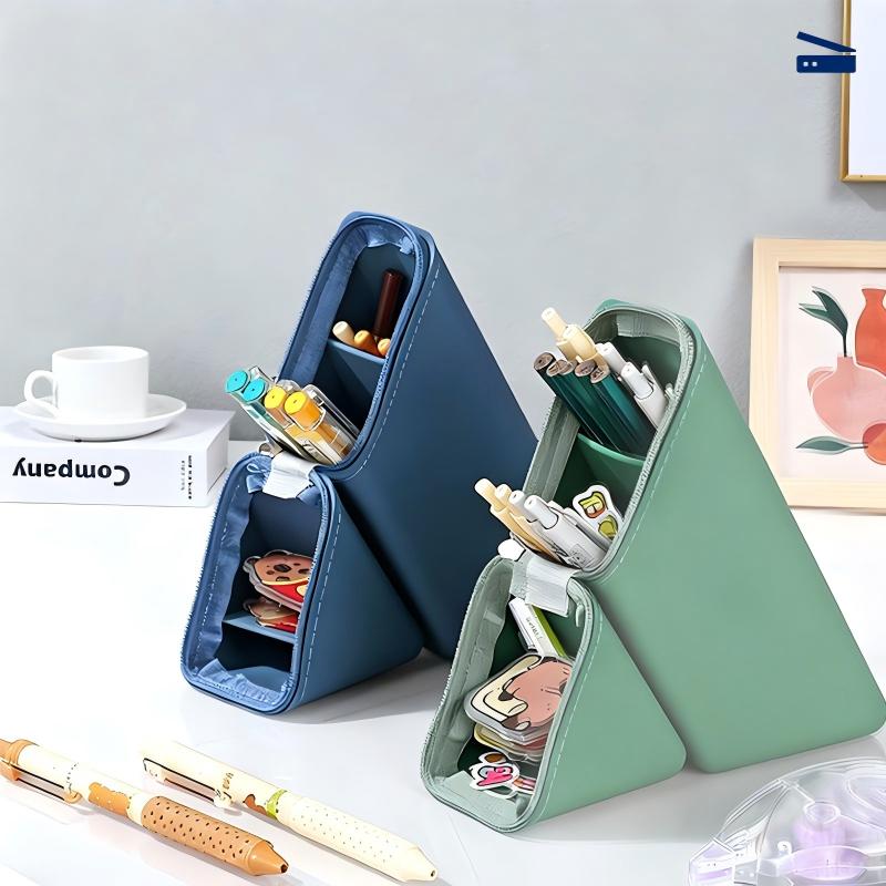 Dual‑Use Silicone Pencil Case, Standing Desktop & Travel Pencil Pouch - Image 7