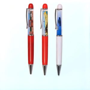 Custom Floating Liquid Inside Ballpoint Pens