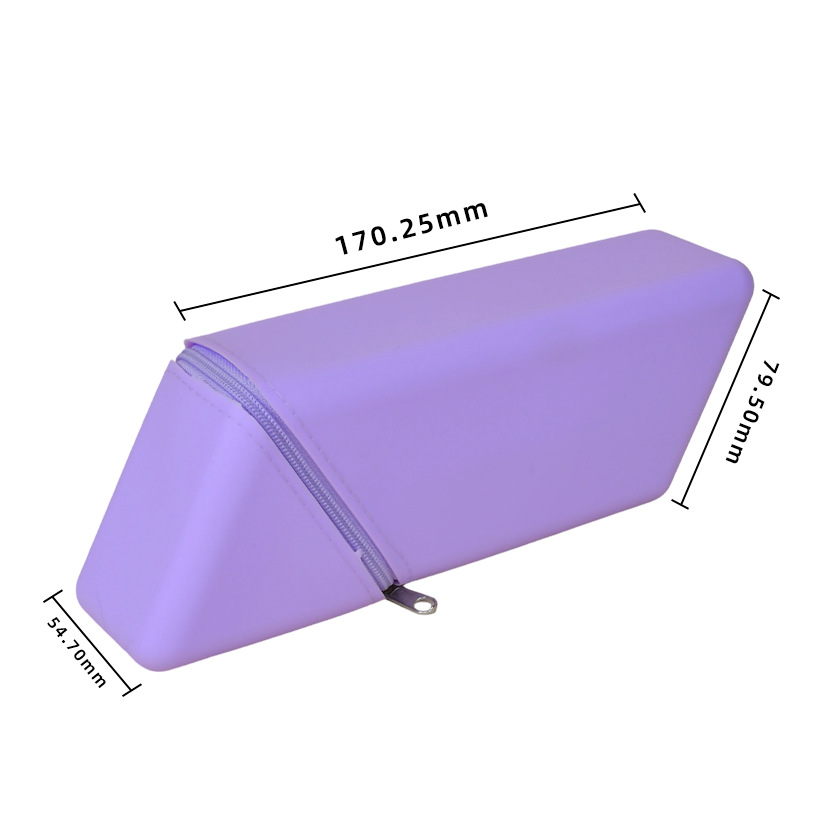 Dual‑Use Silicone Pencil Case, Standing Desktop & Travel Pencil Pouch - Image 2