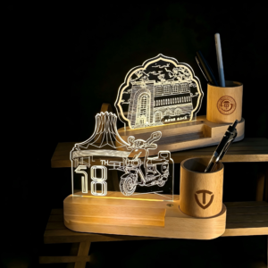 Custom Acrylic LED Night Light, Souvenir Gift with Engraving