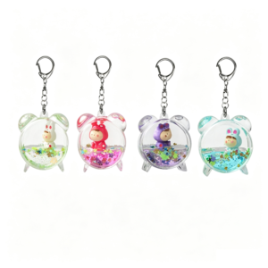 Custom Liquid Floating Keychain