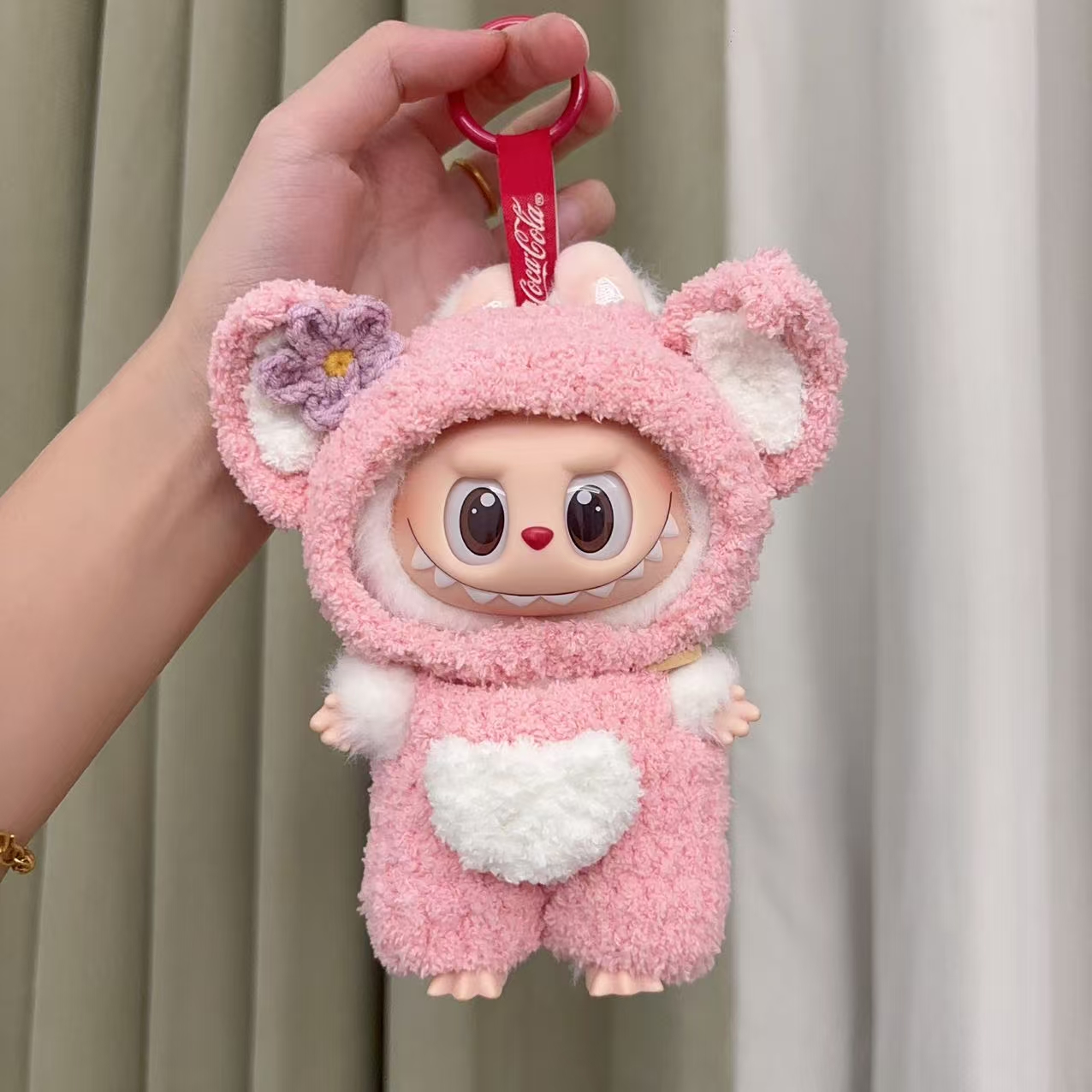 Hand‑Crochet Plush Keychain, Handmade Knitted Doll Pendant - Image 4