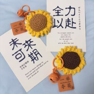 Ready‑Stock Hand Crochet Ornament, Knitted Keychain Decoration
