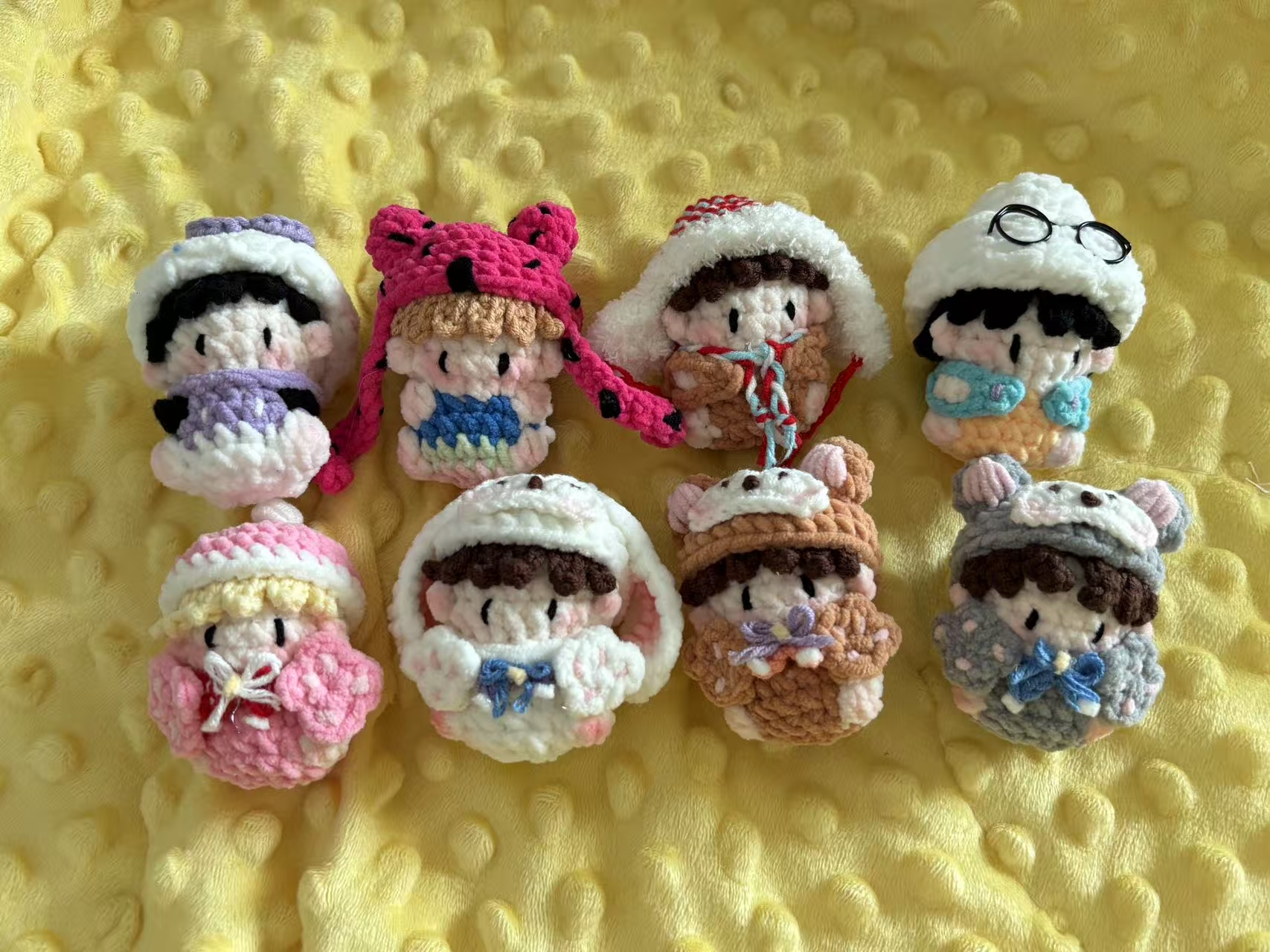 Hand‑Crochet Plush Keychain, Handmade Knitted Doll Pendant - Image 6