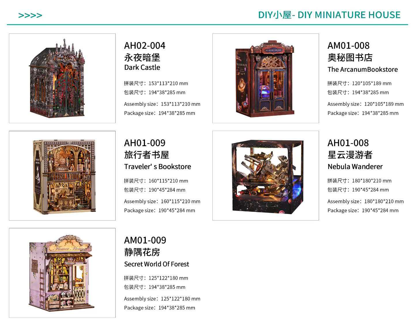 Ready‑Stock DIY Miniature Book House Kit, Wooden Book Nook Shelf Insert - Image 3